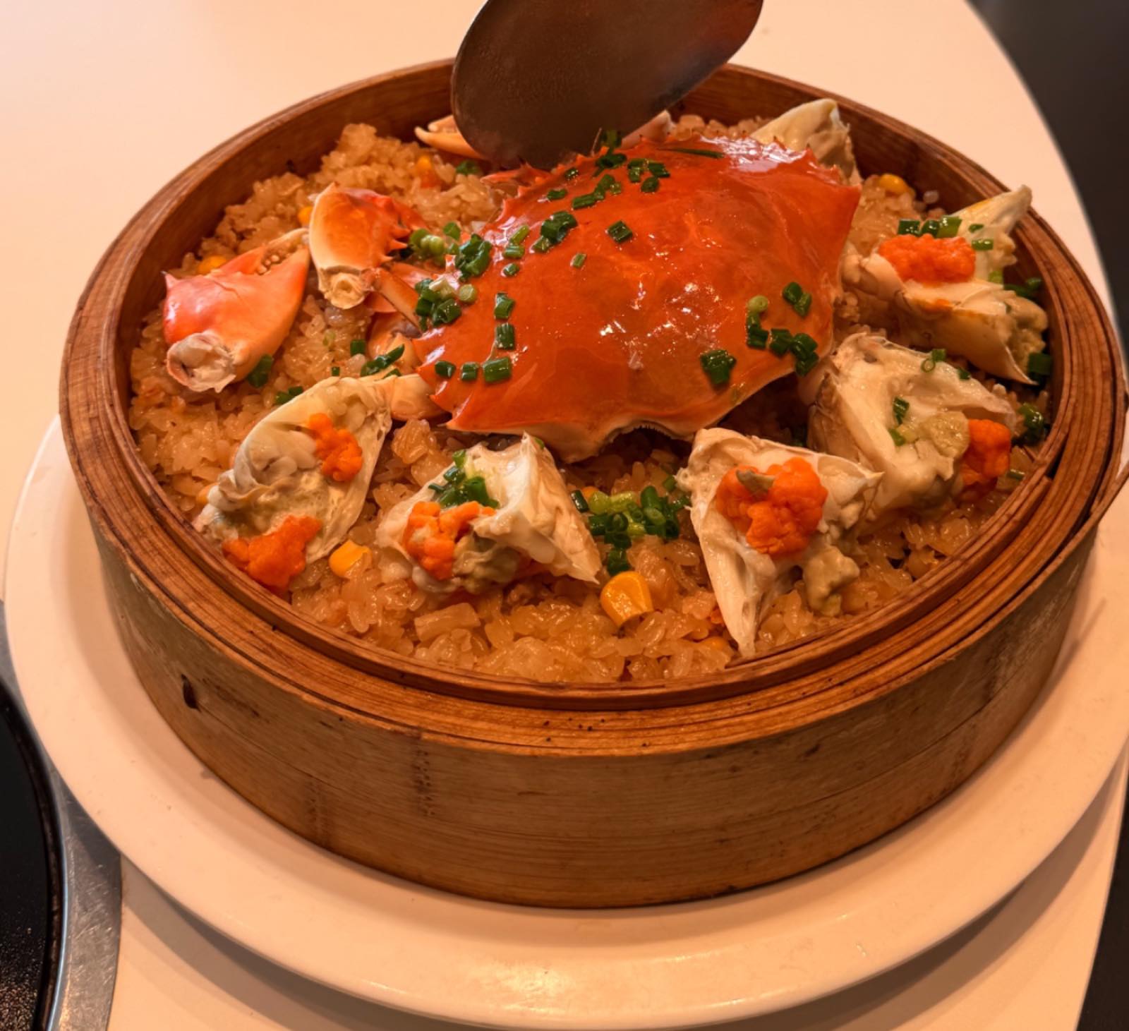 Steamed Crab Sticky Rice (蟹蒸饭) - Original dish