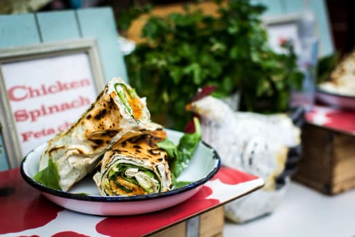 Grilled Vegetable Breakfast Wrap