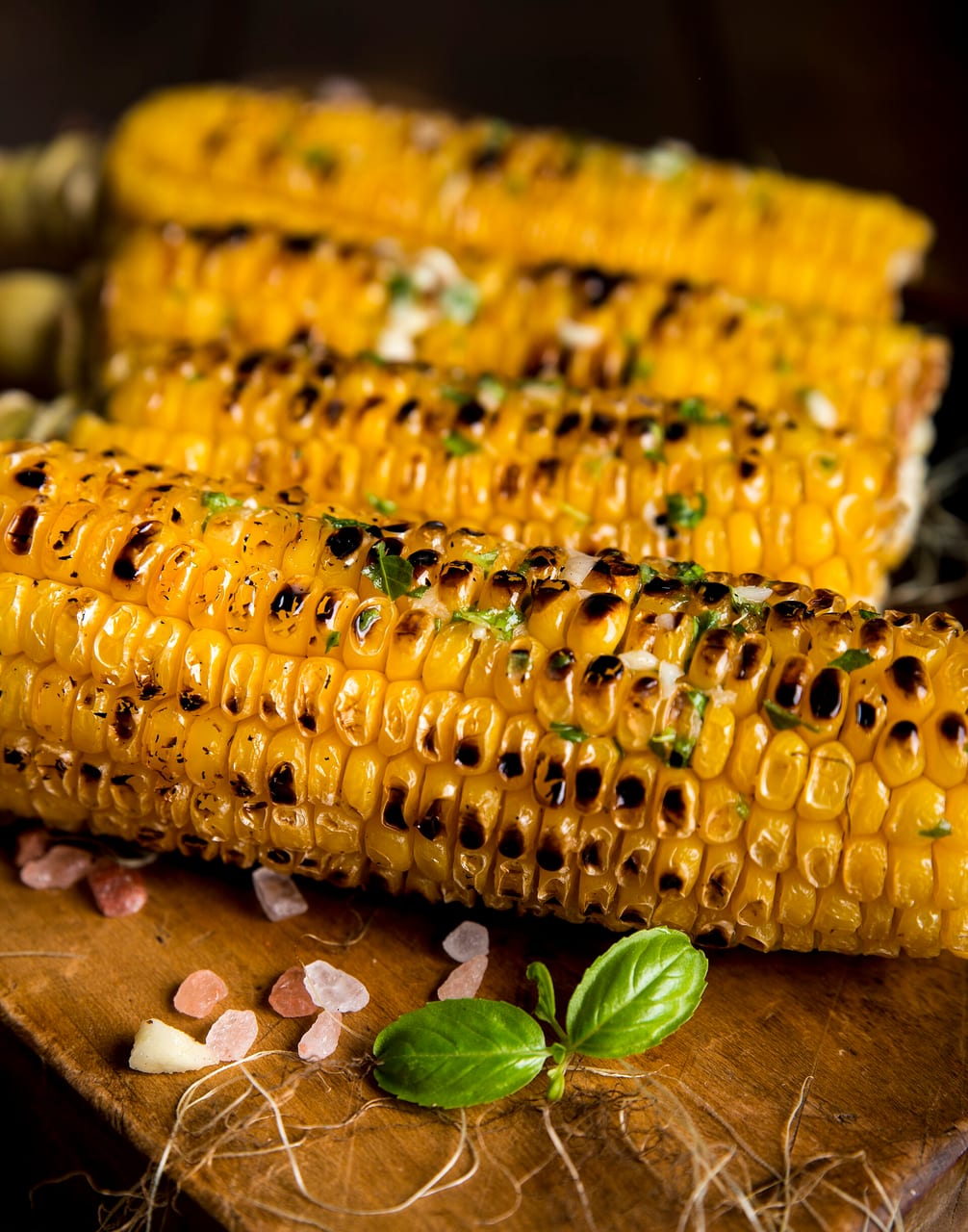 Grilled Corn with Herb Butter
