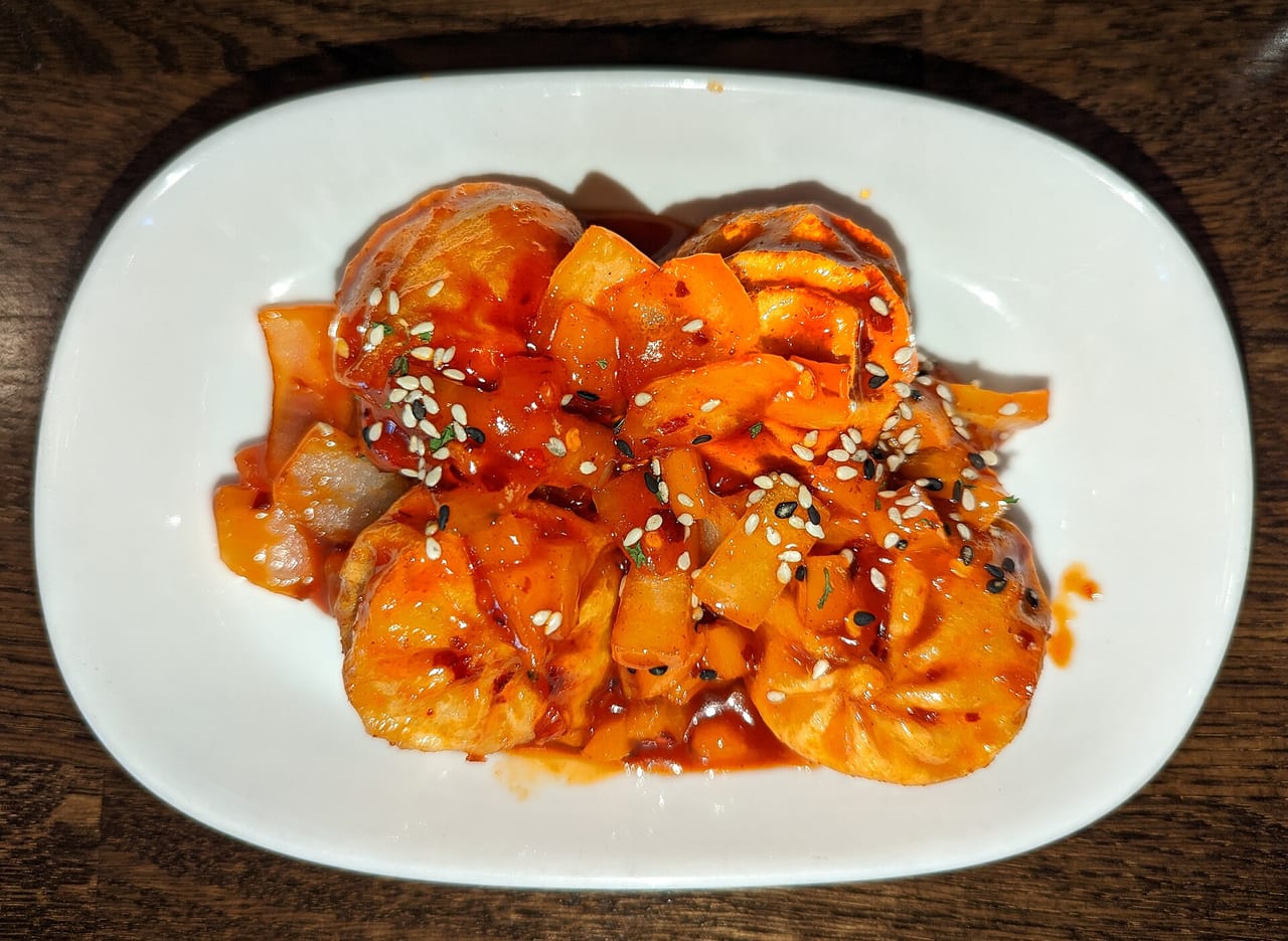 Spicy Korean Chicken Dumplings (Dak Mandu)