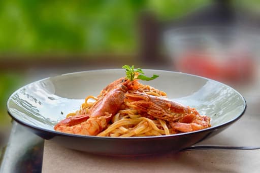 Tagliatelle ai Gamberi (Tagliatelle with Shrimp)