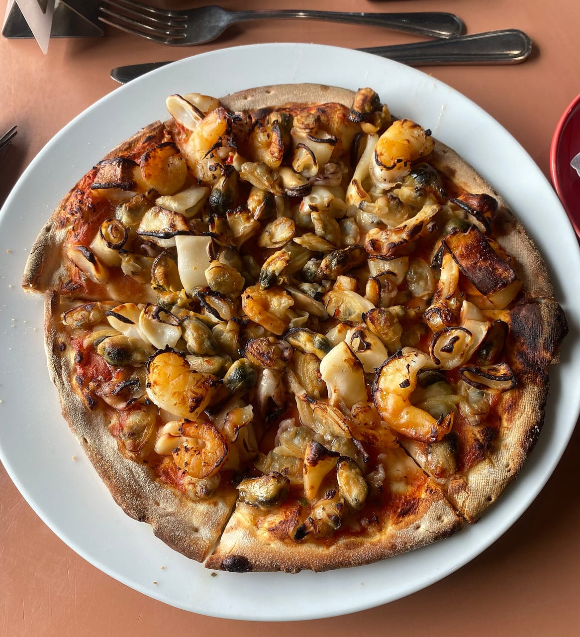 Seafood Marinara Pizza